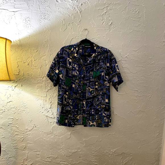 Paul Harris Womens Shirt Size Small 100% Silk Button Down Blouse Retro 90's Look - Picture 1 of 6